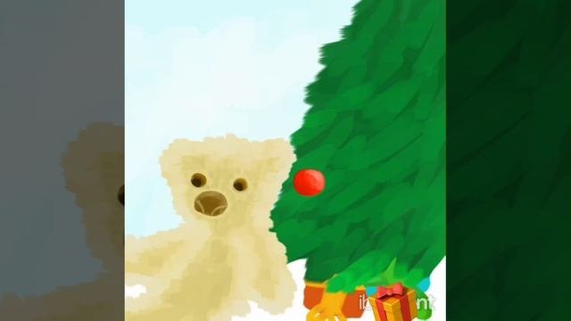 Мишка под ёлкой