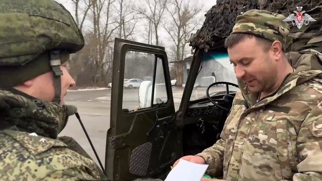 Поздравление военных водителей группировки войск «Север» от детей с Новым годом