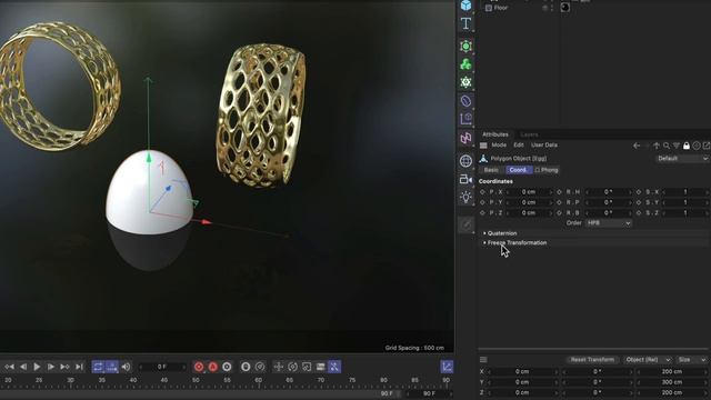 #C4DQuickTip 25_ How to reset the coordinates of objects in Cinema 4D