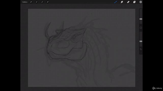 The Digital Painting. Lesson 10. Inking Style. Part 58 - Refined Pencils