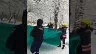 🐈На улице Смирновская котик застрял в развилке ветки и ствола дерева🐈