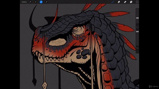 The Digital Painting. Lesson 10. Inking Style. Part 60 - Local Colors