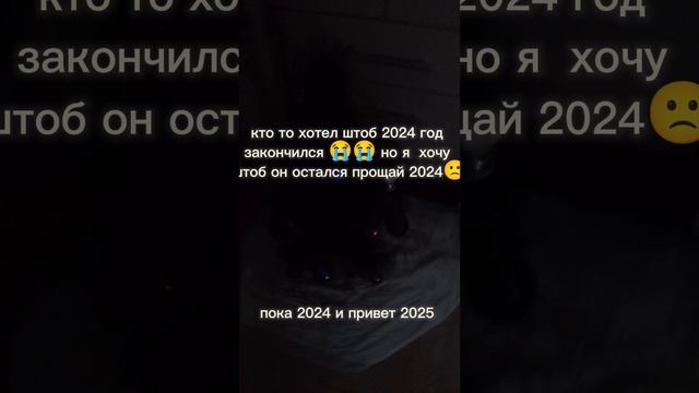 пока 2024 и привет 2025