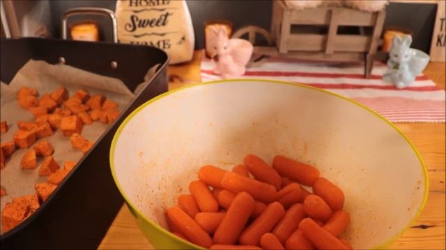Roasted Orange Glazed Carrots and Sweet Potatoes