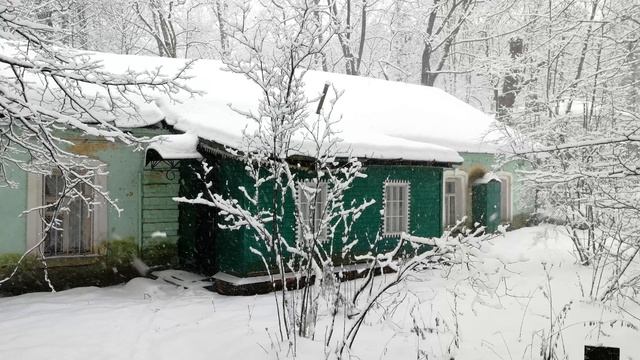 Зима около бывшей деревни и в ней