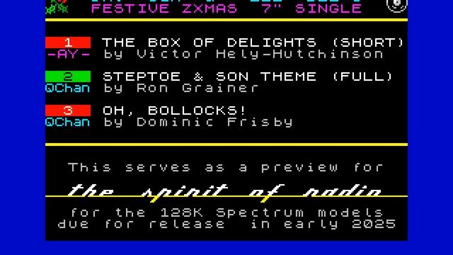 FESTIVE ZXMAS 7 SINGLE (2024) [ZX Spectrum]