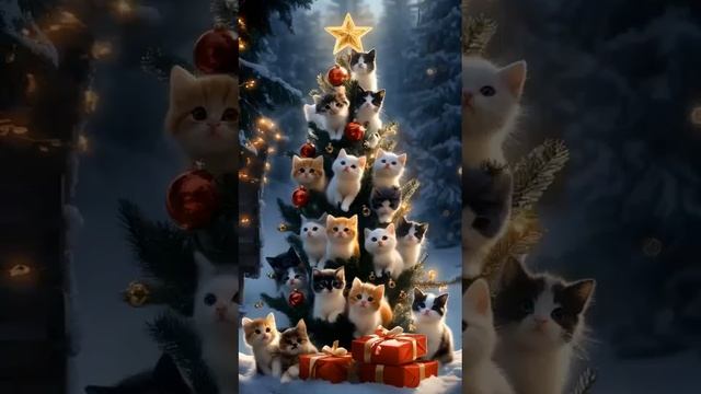 с новым годом🎄коты воители! мы уже большие!