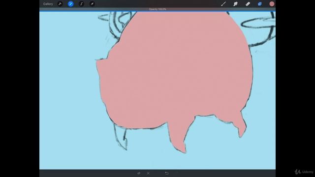 The Digital Painting. Lesson 11. Cutout Style. Part 65 - Cutting Out the Shapes