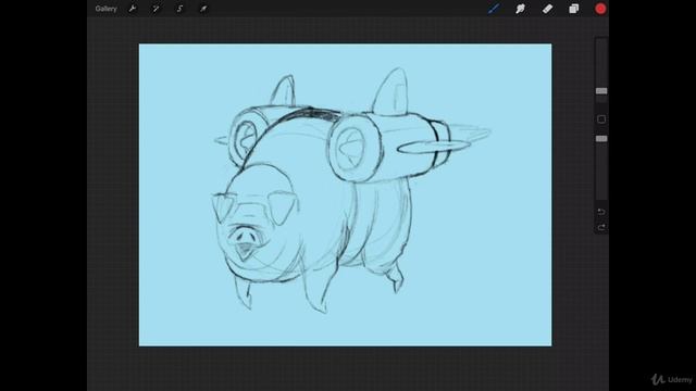 The Digital Painting. Lesson 11. Cutout Style. Part 64 - Choosing and Preparing your Sketch