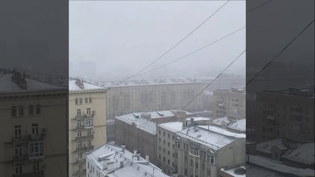 ❄️В Москве начался снегопад❄️