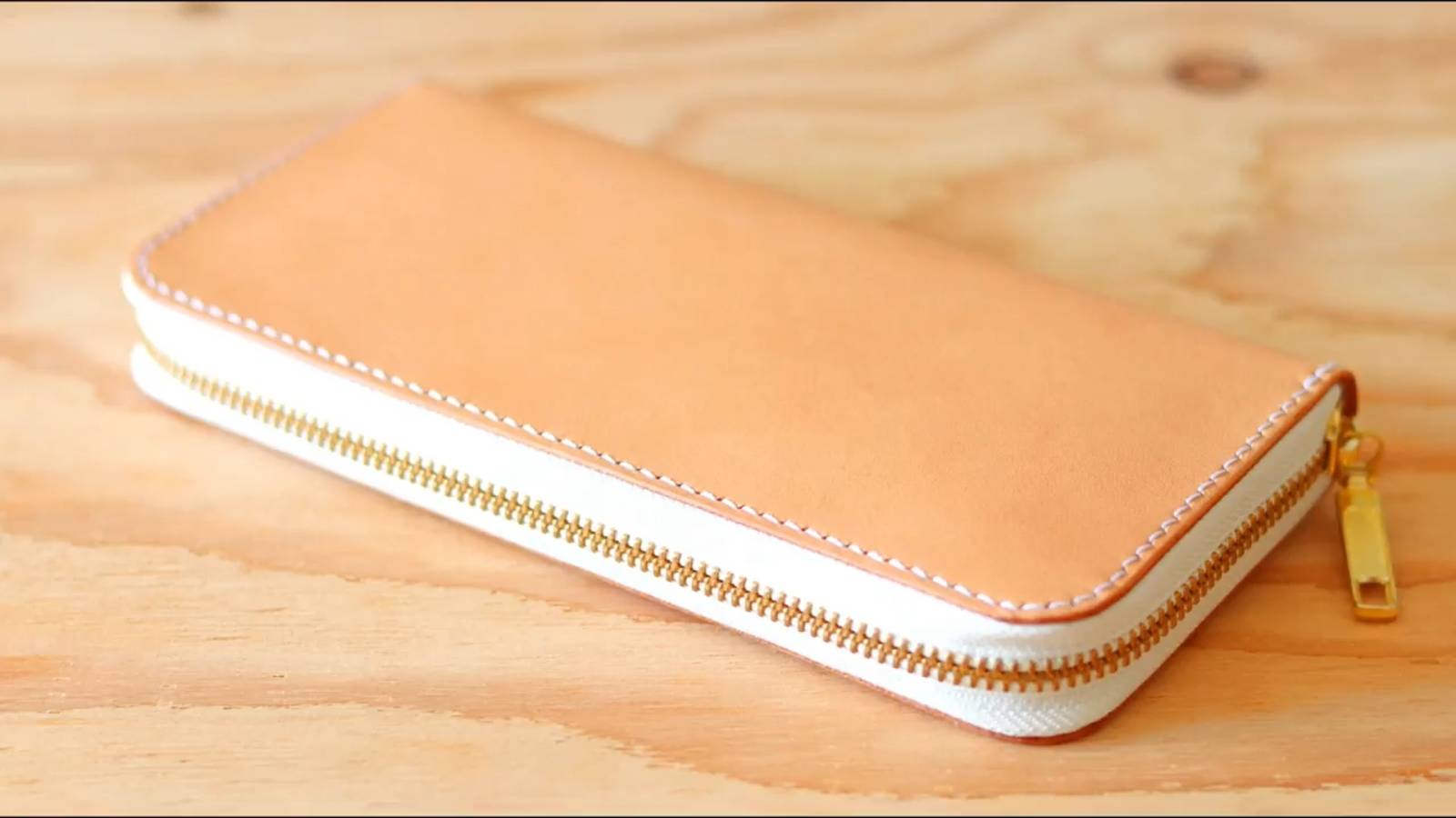 Изготовление кошелька на молнии из натуральной кожи