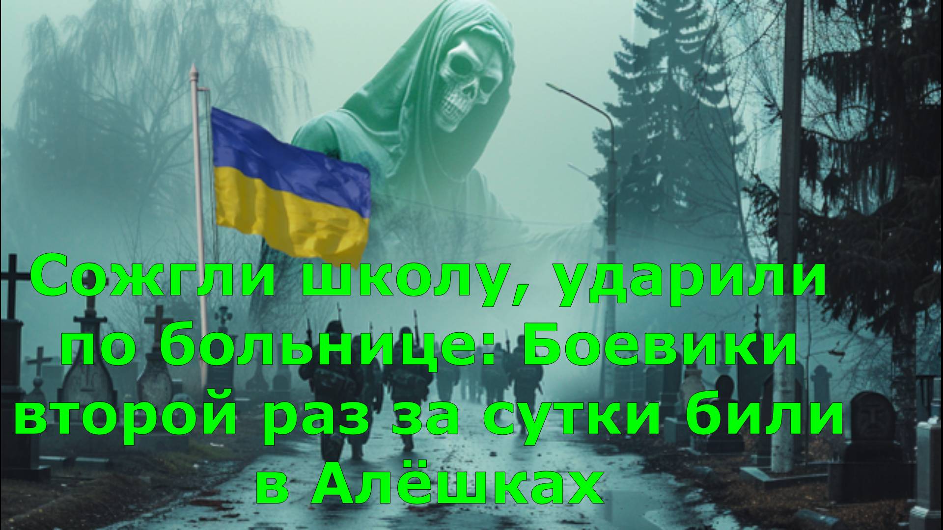 Сожгли школу, ударили по больнице: Боевики второй раз за сутки били в Алёшках
