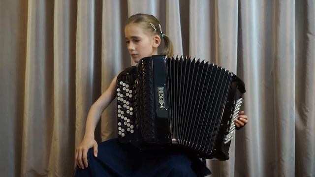 Zenaida Ottich, 10 years old, International Open Accordion Championships, 12 years and under solo