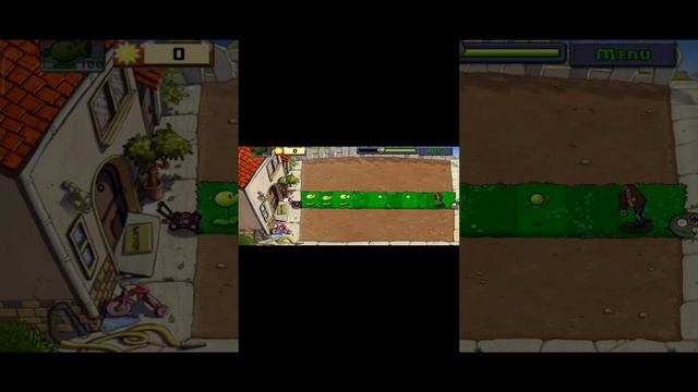 pvz 1-1 lvl gameplay на телефоне  shorts version