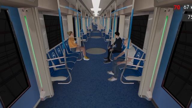 Новогоднее метро 1
