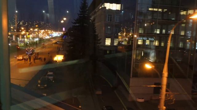 Вечерняя прогулка на монорельсе. Монорельс Москва