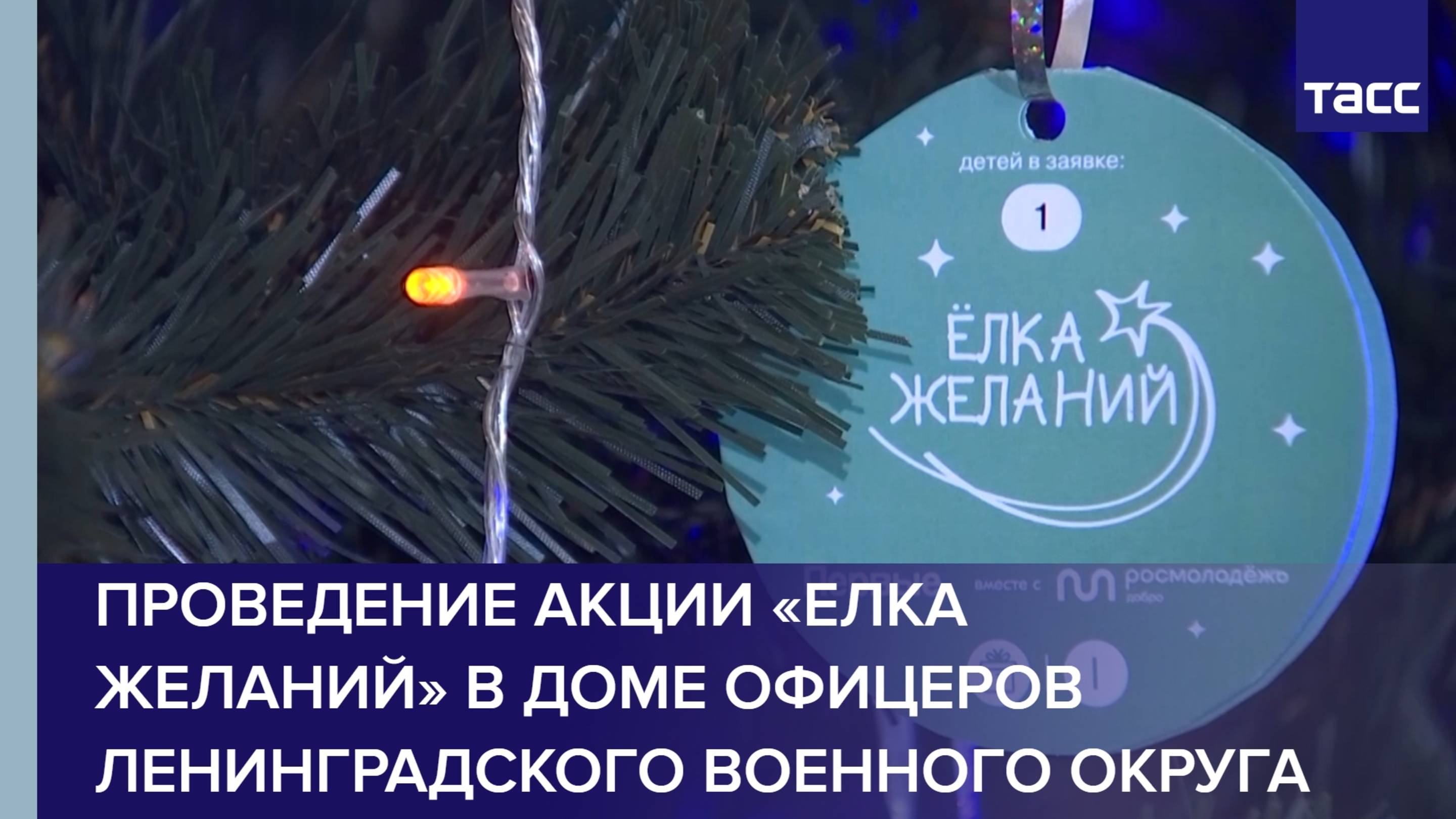 Проведение акции «Елка желаний» в Доме офицеров Ленинградского военного округа