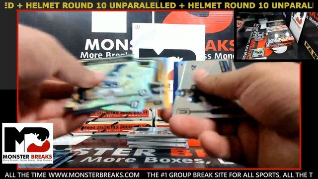 UNPARALLELED FOOTBALL 8 BOX +HELMET ROUND 10