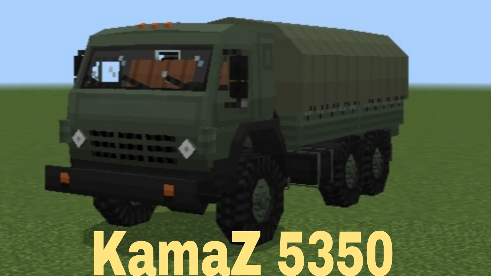 Minecraft PE мод на KamaZ 5350. | Обзор мода