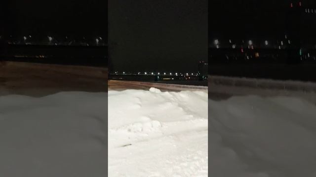 Архангельск  ❤ Зимняя❄⛄Вечерняя  Набережная Северной Двины  1 я - Часть #зима #shorts
