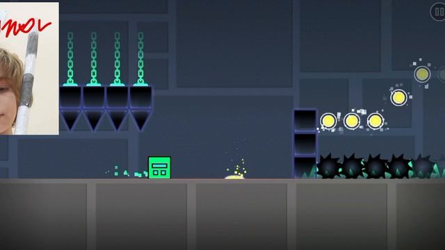 прохождение игры Geometry dash мой уровеня