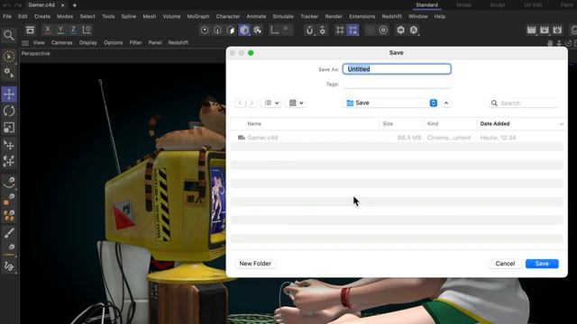 #C4DQuickTip 23_ How to save a project with all referenced assets in Cinema 4D