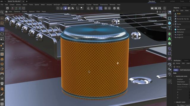 #C4DQuickTip 48_ How to model knurled surfaces in Cinema 4D