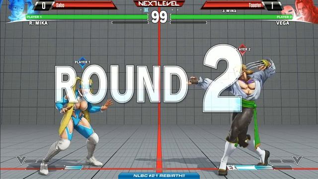 SFV @ NLBC v.21 - Sabo (Mika) vs Toaster (Vega)[720P60FPS]