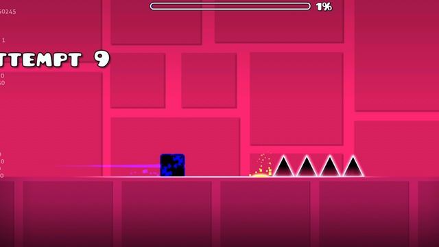 прохождение уровней в Geometry Dash