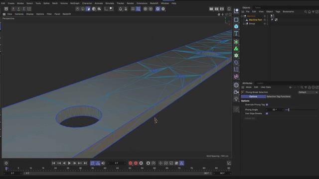 #C4DQuickTip 26_ How to use the Phong Break Selection tool in Cinema 4D
