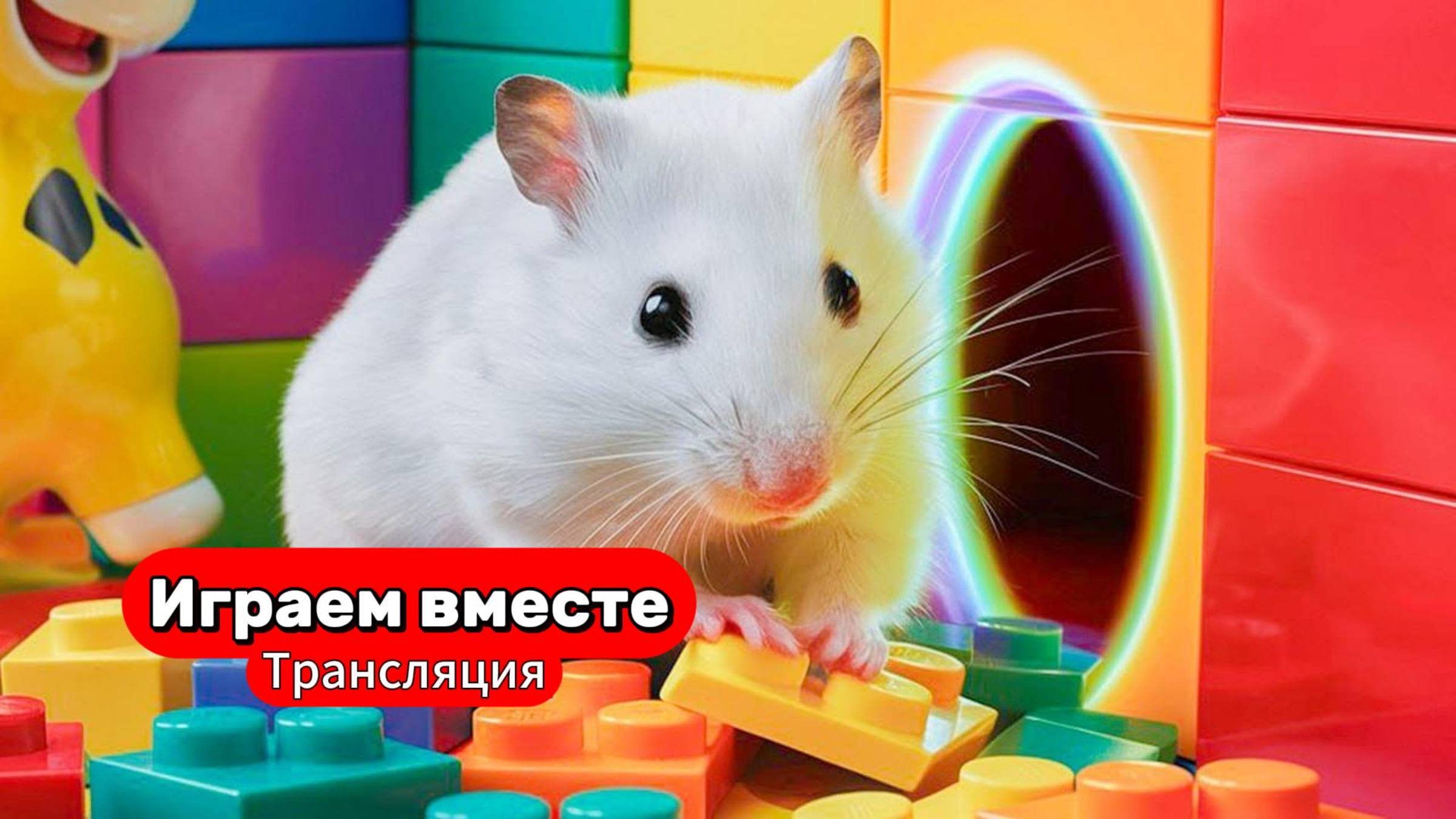 Новый сложный лабиринт для Хомяка 🐹 Трансляция для детей