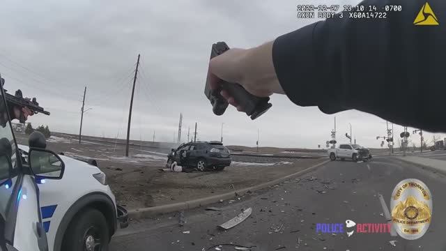 Торнтон. Погоня со стрельбой за грабителями банка.