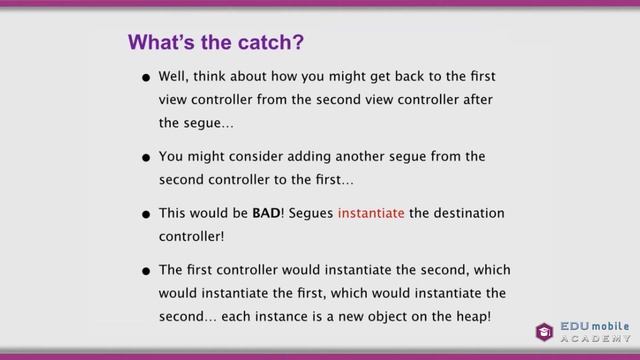 Complete iOS 8 Programming with Swift - Ep 28 - Segues Overview Discussion