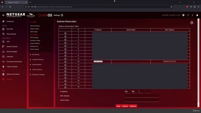 237 - Lecture 238 Setting Up a Static IP Address