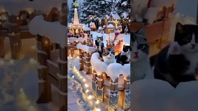 Новогоднее видео с самым лучшим отдыхом для котов 🐱