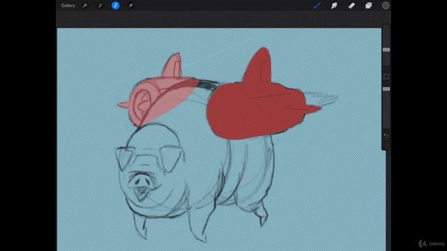 The Digital Painting. Lesson 11. Cutout Style. Part 69 - Markings and Textures