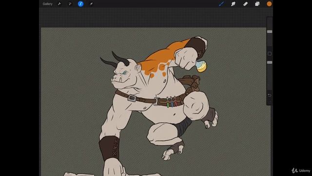 The Digital Painting. Lesson 09. Cell Shading Style. Part 49 - Flat Colors