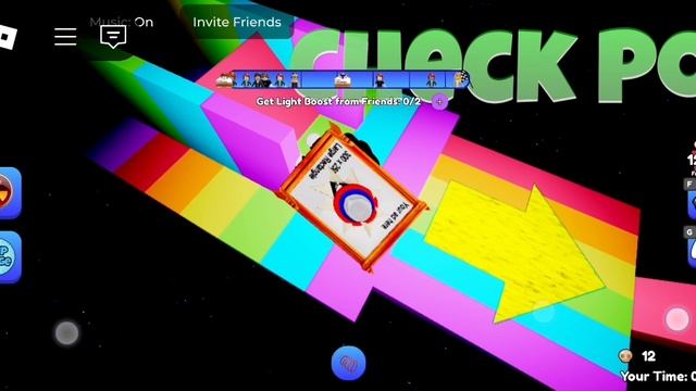 Играю в игру"обби но ты нечего не видишь
