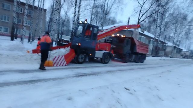 очистка дорог от снега 28 часть