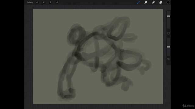 The Digital Painting. Lesson 09. Cell Shading Style. Part 45 - Underdrawing