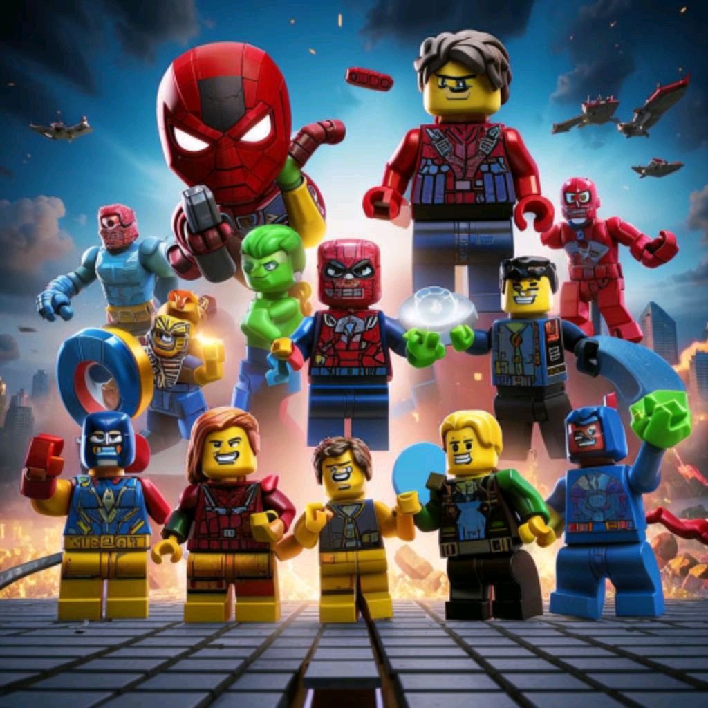 Герои MARVEL защищают Центральный парк / LEGO-игра.