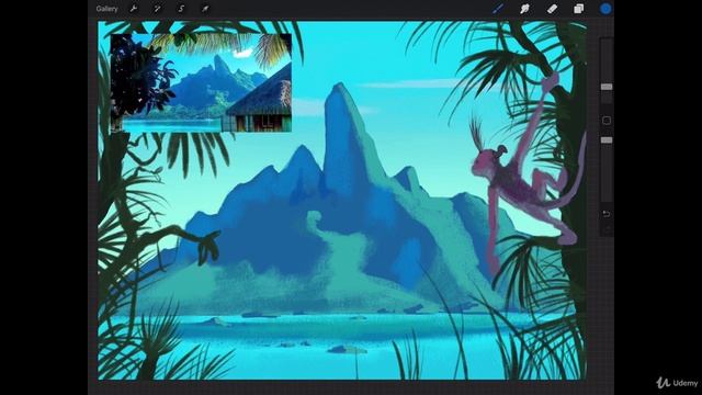 The Digital Painting. Lesson 13. Painterly Style. Part 90 - Refining the Painting