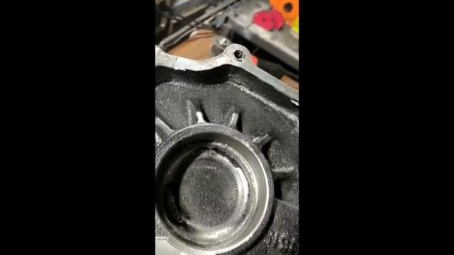 Сварка корпуса коробки из чугуна.