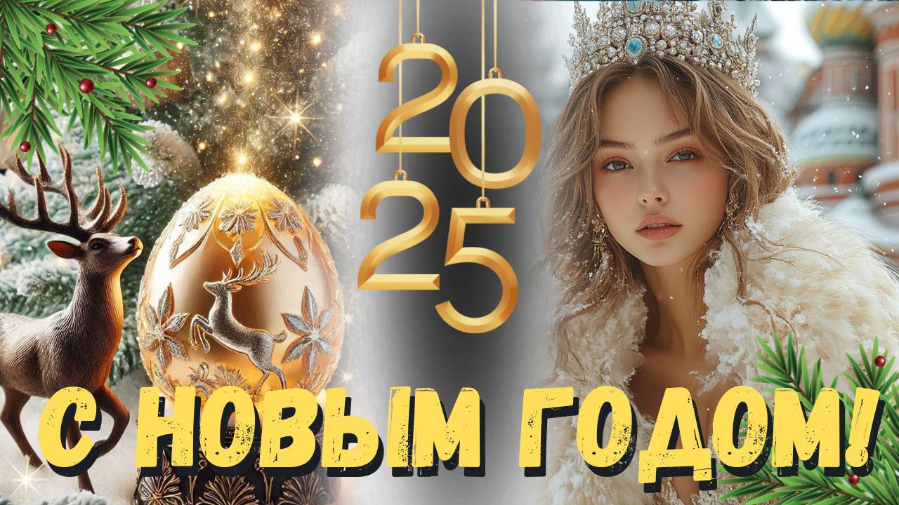 Поздравление от Деда Мороза и Снегурочки с Новым годом 2025! Самое красивое и доброе поздравление!