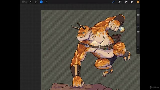 The Digital Painting. Lesson 09. Cell Shading Style. Part 52 - Highlights