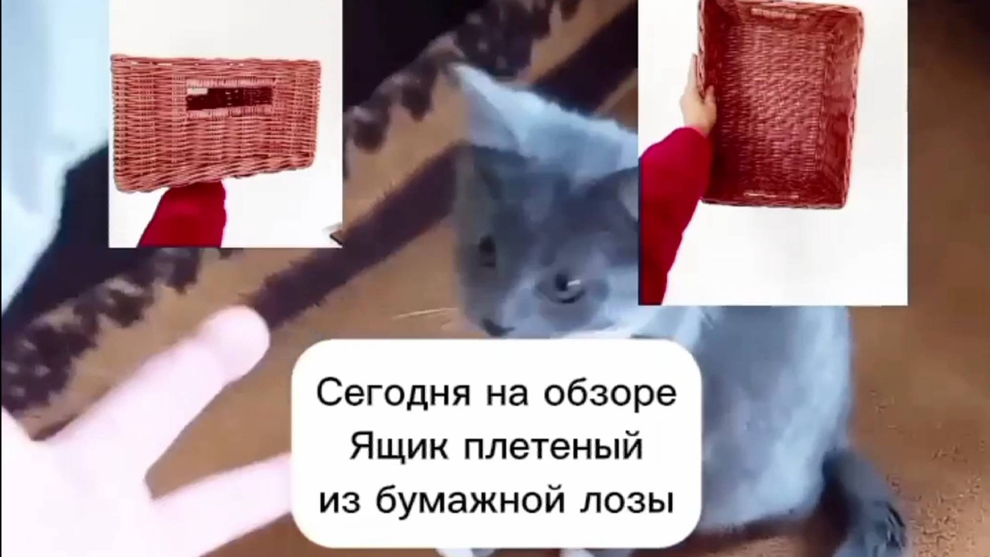 Большой плетеный короб.Обзор плетеного короба из бумажной лозы.