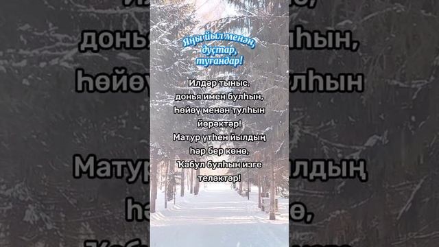 Яңы йыл менән дуҫтар, туғандар! 🌲☃️❄🎉