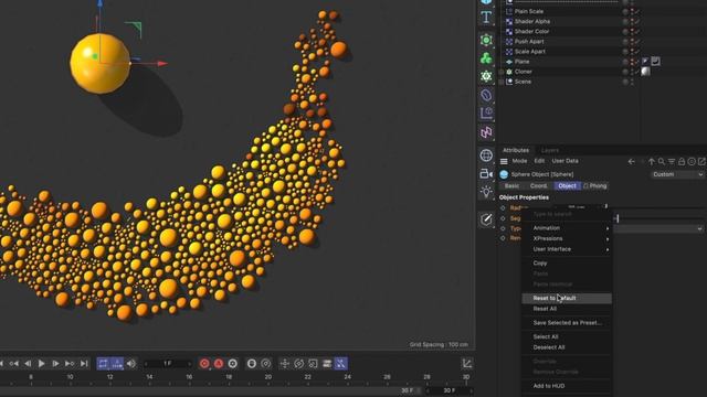 #C4DQuickTip 27_ How to reset parameters to their default values in Cinema 4D