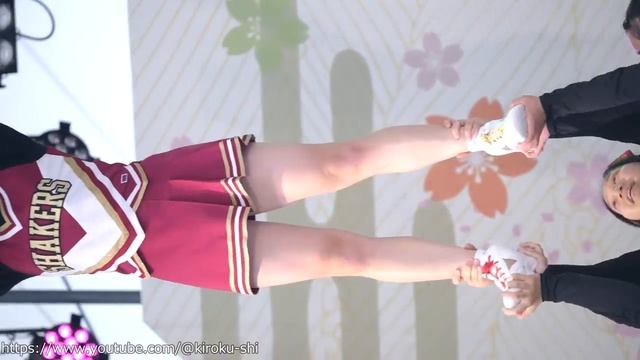 Cute Girls cheerleading vertical video ①-4K60P-2023.04.02