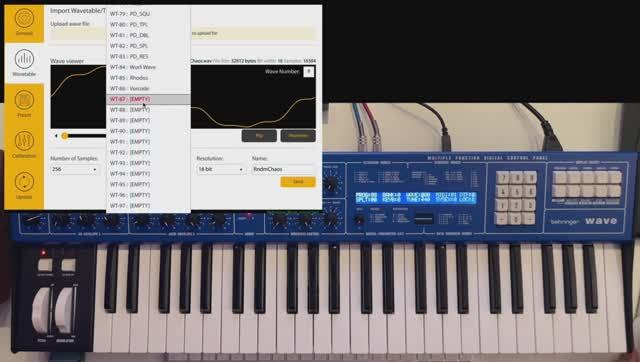 Behringer Wave: Using Custom Wavetables